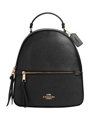 Coach Jordyn Women's Backpack Black/Gold Leather F76622